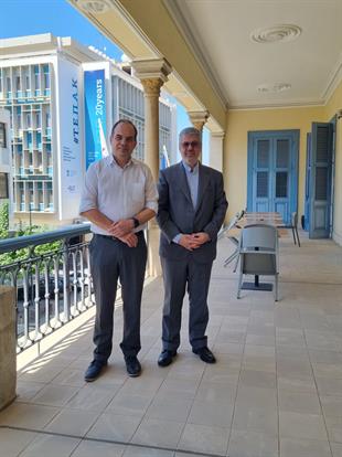 ملاقات با رئیس دانشگاه تکنولوژی قبرس ( شهر لیموسول )